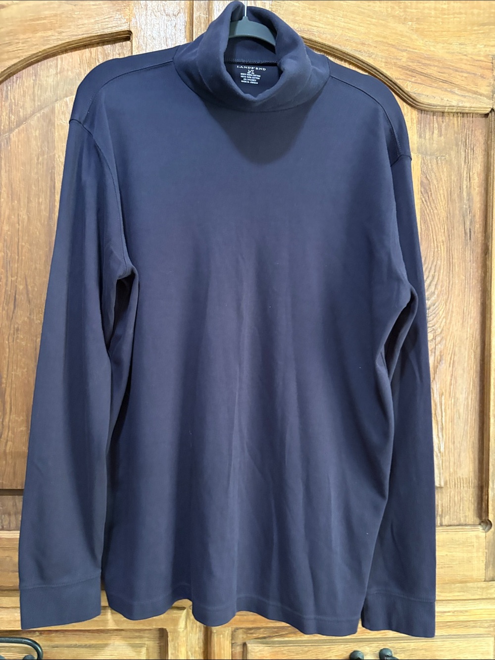 Lands' End Men's Dark Navy Turtleneck.